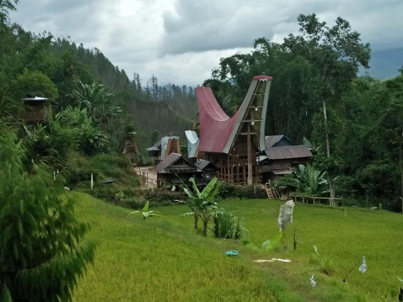 Pemanikan village with panorama